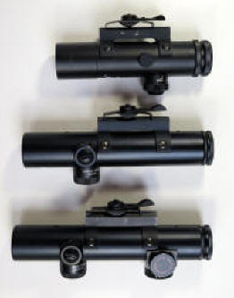 Colt 4 x 20, 4 x 21, and 4 x 21 RFI scopes for comparison -1