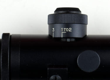 Opposite side of turret on Colt 4 x 20 scope 