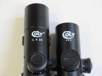 longer Colt 4x21 scope vs shorter Colt 4x20 scope