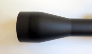 Colt 3x-9x40mm rifle scope end view