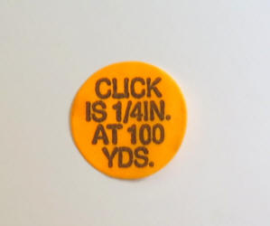 click is 1/4 in. at 100 yards