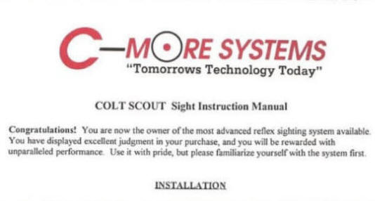 Colt Optics 'Scout' by C-More c. 2004 Red Dot Optics -5