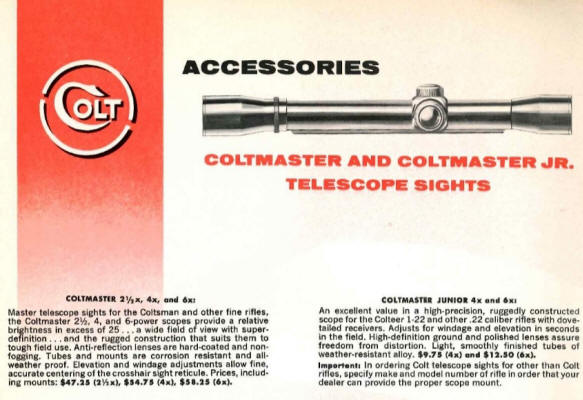 Colt's 'Coltmaster' 4x scope instructions -3