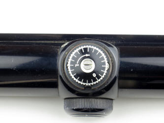 Colt's 'Coltmaster' 4x scoped turret view from side