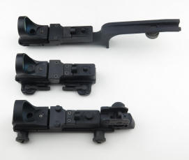 Three variations of the Colt Optics (C-more) red dot sights-2