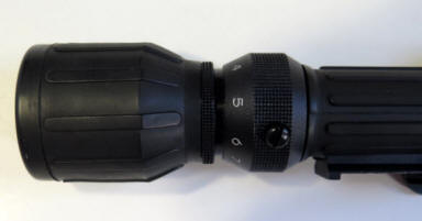 close-up of eye piece
