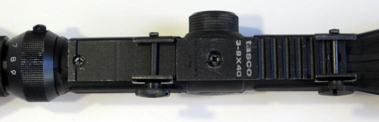 base of scope with tasco and scope size markings