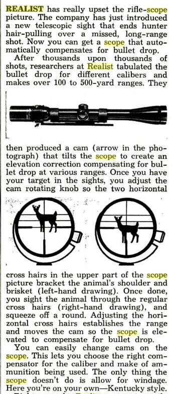 Realist 'Camputer" 3x9 Auto-Range scope instructions