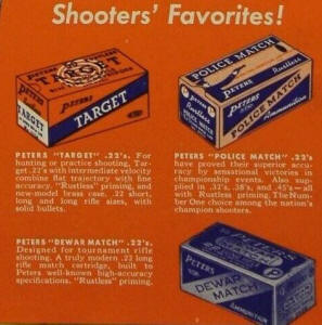 close-up of other peters 1922  boxes