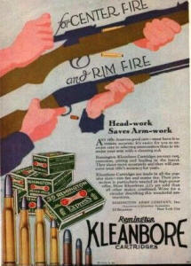 remington 1930 ad for kleanbore box ammo