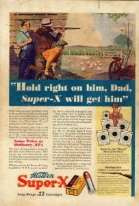 western 1933 ad for superX ammo