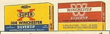 close-up of winchester ammo boxes