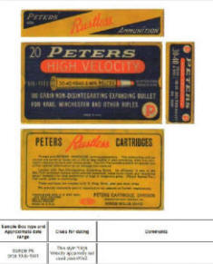 peters 1935 to 1941 ammo ad