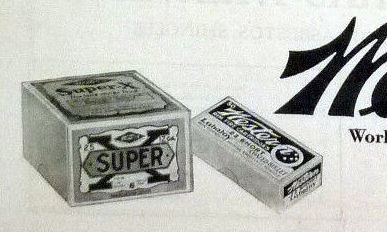 close-up of western box in ad