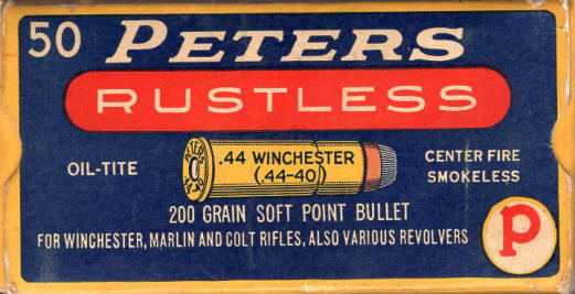 Peters .44-40 Winchester 200 gr. soft point (full box) For Winchester, Marlin, and Colt Rifles, also revolvers