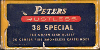 Peters .38 special partial box