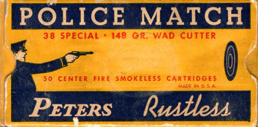 Peters police box .38 Special Police Match, Wad Cutter 148 gr.