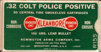 UMC .32 Colt Police Positive 100 gr. ammo box