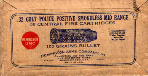 UMC .32 Colt Police Positive Mid Range 100 gr.  (full box)  Specifically adapted to the .32 New Police Positive, ammo box