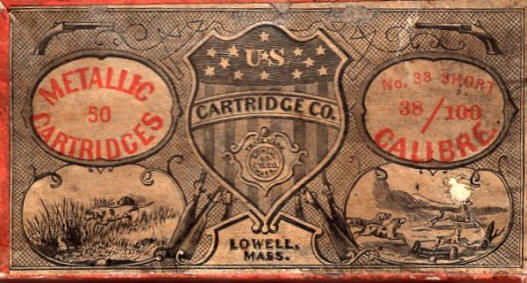 US cartridge .38/100 Short, made expressly for XL Revolver No. 4 