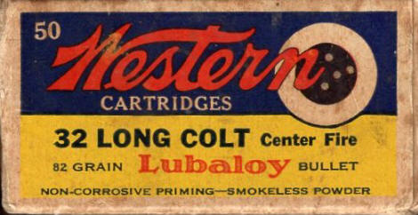 Western .32 Long Colt ammo box