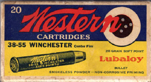 Western .38-55 Winchester 255 gr. soft point ammo box