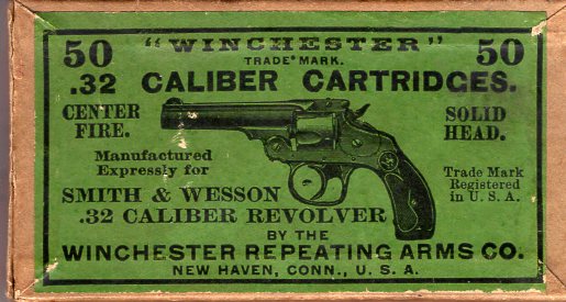 Winchester .32 S&W Solid Head ammo box