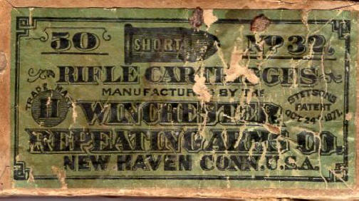 Winchester .32 Short, Rifle Cartridges, Stetson's patent, 1871