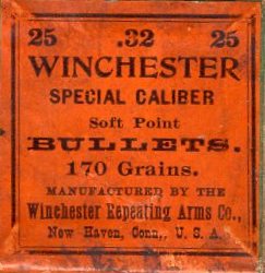 Winchester .32 Winchester Special caliber soft point bullets box