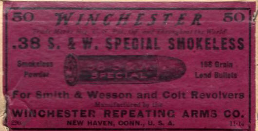 .38 S. & W. Special, 158 gr. for S&W and Colt Revolvers