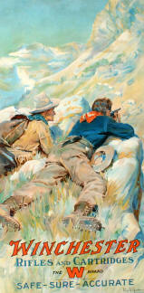 Winchester ammo ad two men shooting