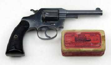Ammo box for Colt Police Positive, .32 police ctg., 4 in. bbl, (1920)