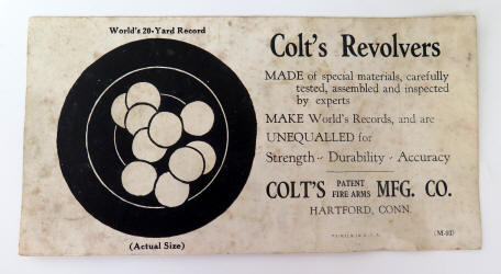 Colt special instructions paperwork target