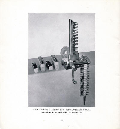 1914 Colt's automatic gun loading machine