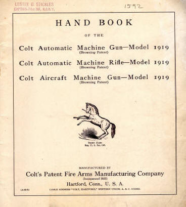 Colt hand book A-60-R first page