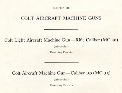 1939 Colt automatic machine guns handbook anti-aircraft machine guns MG 40