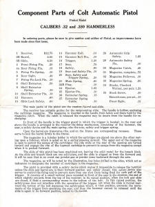 Colt 1908 auto pistol M77-6th, 2nd page