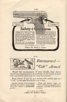 1915 Colt's printing cuts for dealers handbook page 15