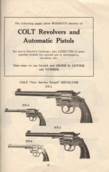 1915 Colt's printing cuts for dealers handbook page 21