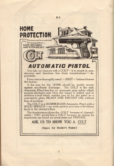 1915 Colt's printing cuts for dealers handbook page 3