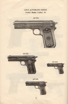 1915 Colt's printing cuts for dealers handbook page 30