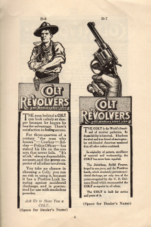1915 Colt's printing cuts for dealers handbook page 4