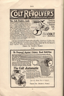 1915 Colt's printing cuts for dealers handbook page 5