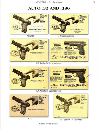 Page from Ogle's book on Colt paper for auto .32 and .380