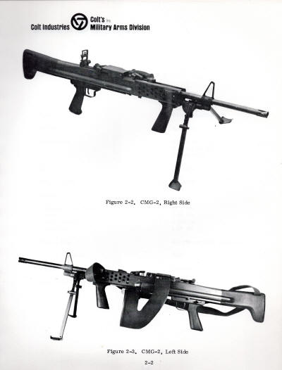 1970 Colt light machine gun CMG-2 photos with accessories