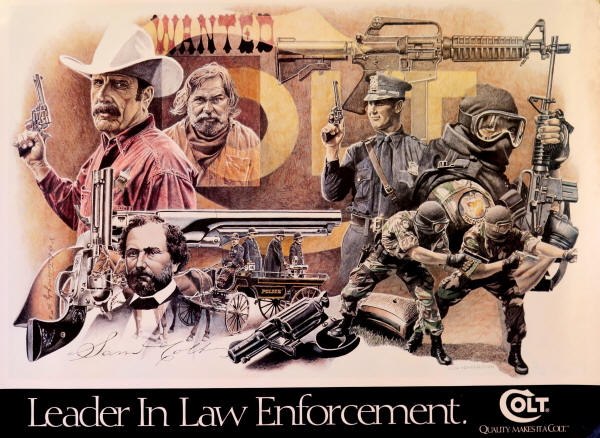 Colt leader in law enforcement poster