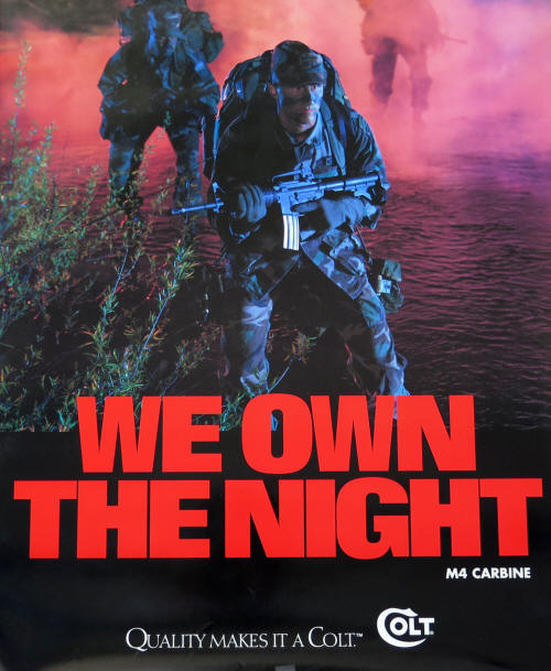 2000s Colt M4 'we own the night' poster