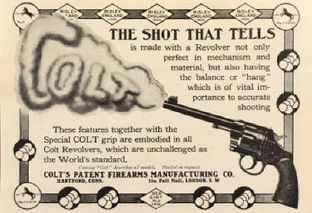 1907 Colt revolver ad