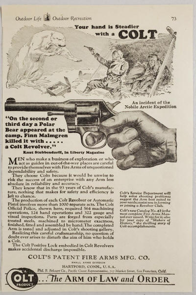 Colt polar bear ad