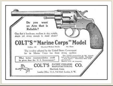 Colt 1905 Marine Corp revolver ad